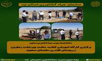 برگزاری کارگاه آموزشی کاشت ،داشت وبرداشت زعفران؛ درروستای قلندری دهستان سخوید